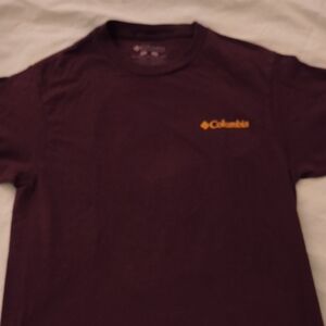 Columbia Purple T-Shirt with Yellow Logo